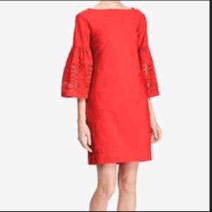 Ralph Lauren Laser Cut Bell sleeves Shift Dress